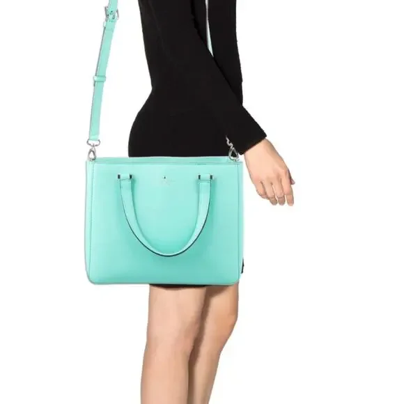 Kate Spade Aqua Blue Tote Bag - Picture 15 of 16